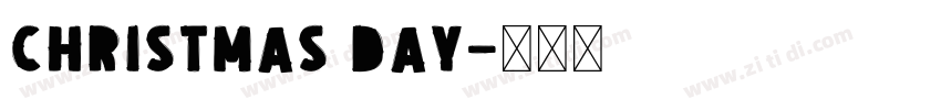 Christmas Day字体转换